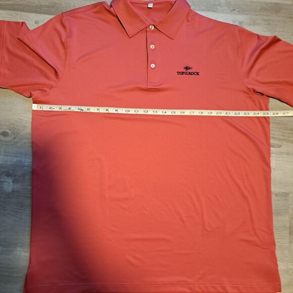 PETER MILLAR Summer Comfort Sz XL Men's Red Polo Top Of The Rock - Picture 7 of 9